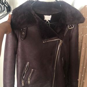 Deep purple shearling sooooo warm & comfy!!